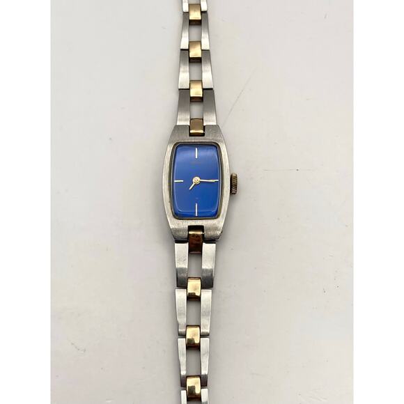 VTG Seiko Women\'s Mechanical Wind Up Blue Sunburst Watch 16mm 11-7509 - 6\